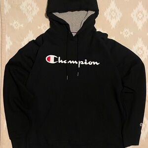 Champion Black and Gray Hoodie